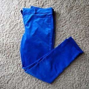 Cobalt blue velvet pants